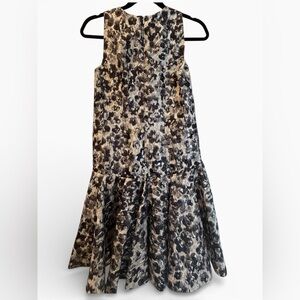 Giambattista Valli Couture Silk Brocade Dress Metallic Fit and Flare‎ Size 40/XS